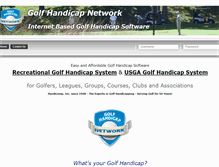 Tablet Screenshot of golfhandicapnetwork.com